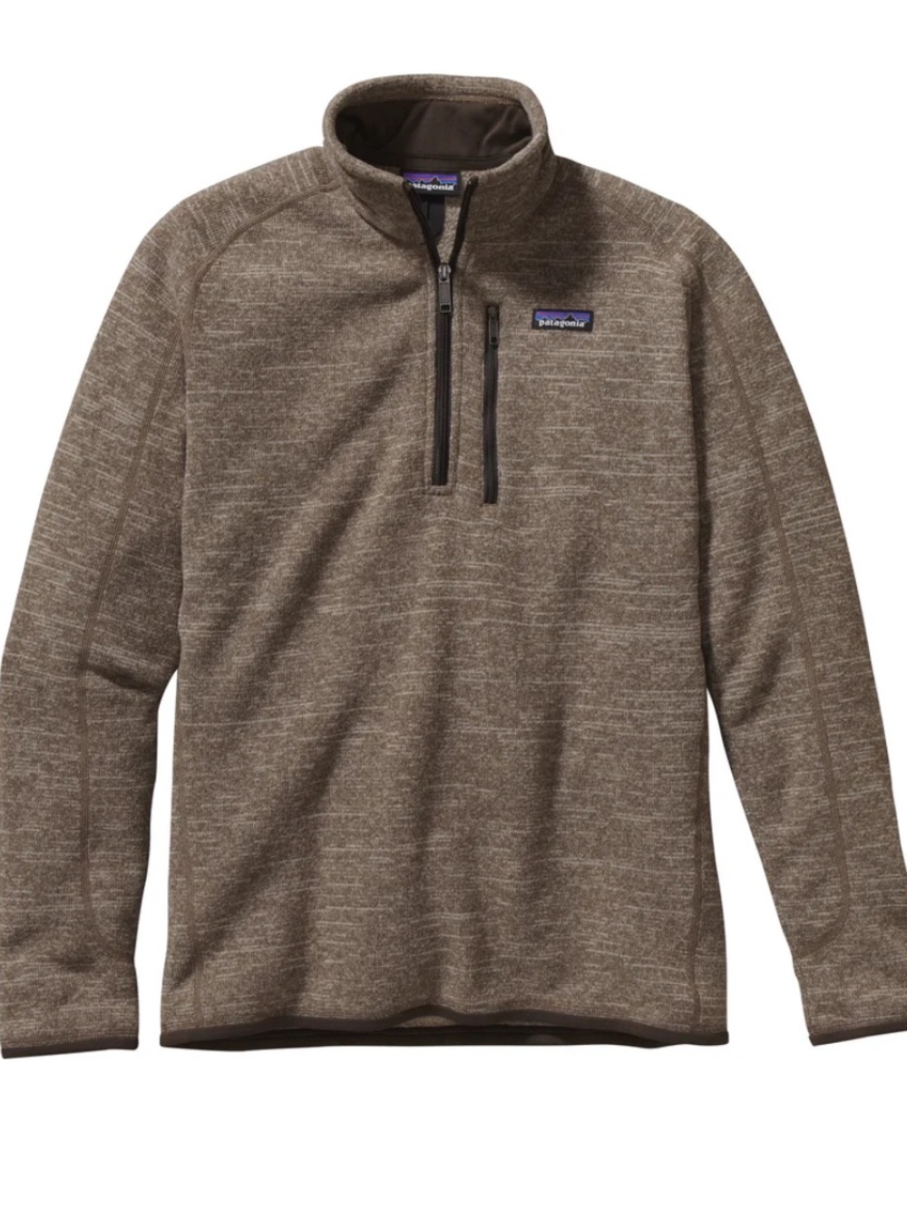 Patagonia Brown Heather 1/4-Zip Better Sweater